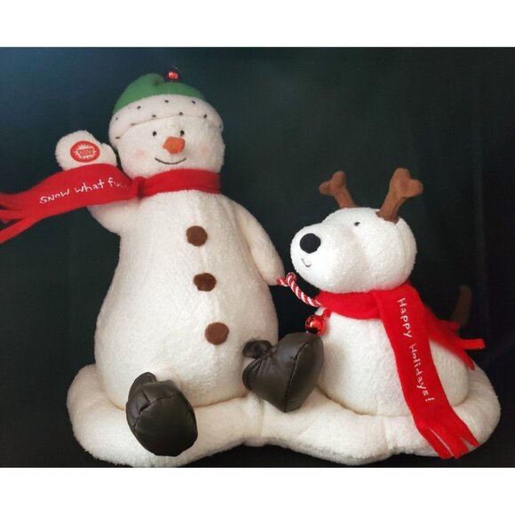 Hallmark JINGLE PALS animate music Snowman Dog dance sing bark JINGLE BELLS 2004 - Picture 1 of 9